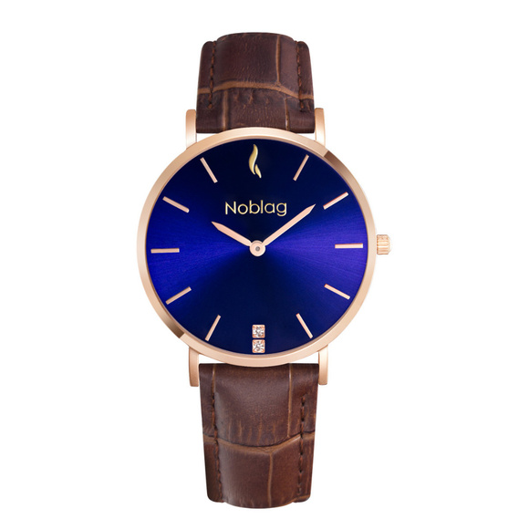 Noblag Women\'s Watches Brown Leather 36mm